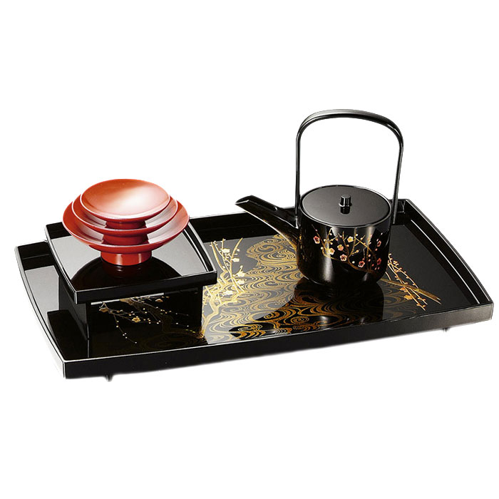 楽天市場】お屠蘇セット おしゃれ 屠蘇器 香琳胴張屠蘇器揃(黒) 日本製