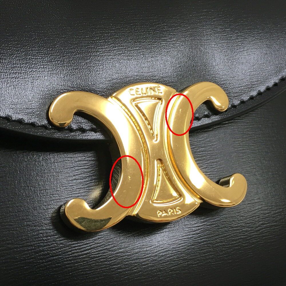 楽天市場】[未使用] セリーヌ トリオンフ ミニ ブザス クレア 2WAY