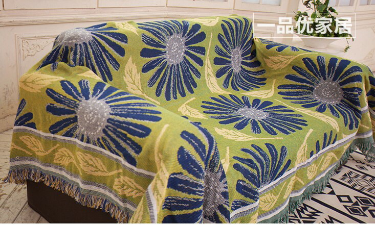 花 花 マルチカバー ソファーカバー ビンテージラグ 181x124 マルチ