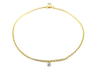 楽天市場】アンクレット ペア イエローゴールドk18 アクアマリン