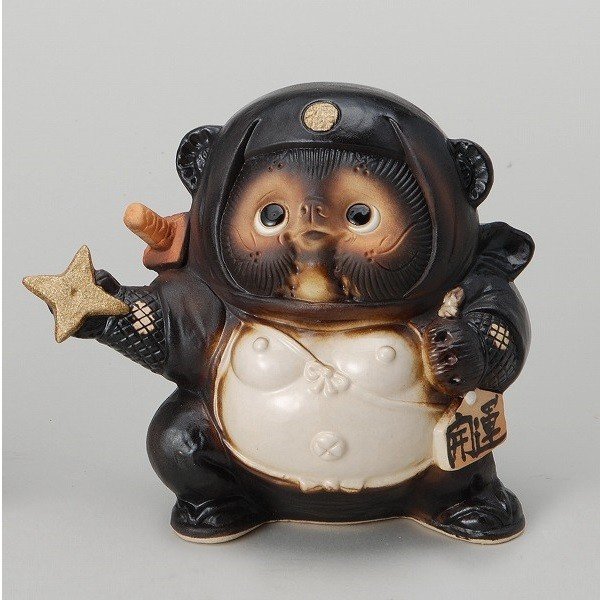 楽天市場】信楽焼 561-02 くノ一狸（黒） たぬき【メーカー直送品