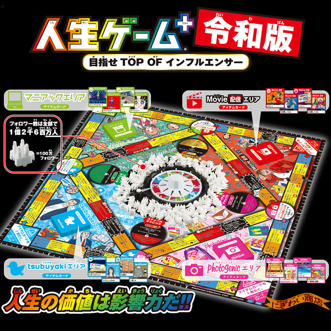 楽天市場】【販売終了】人生ゲームプラス 令和版 (初回版) : 変テコ