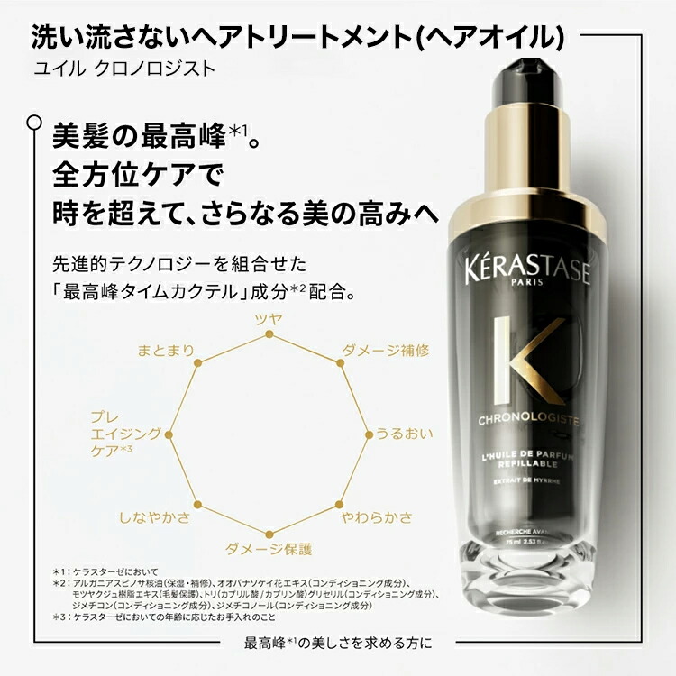 楽天市場】【ブランド直販】ヘアオイル ユイル クロノロジスト 75mL