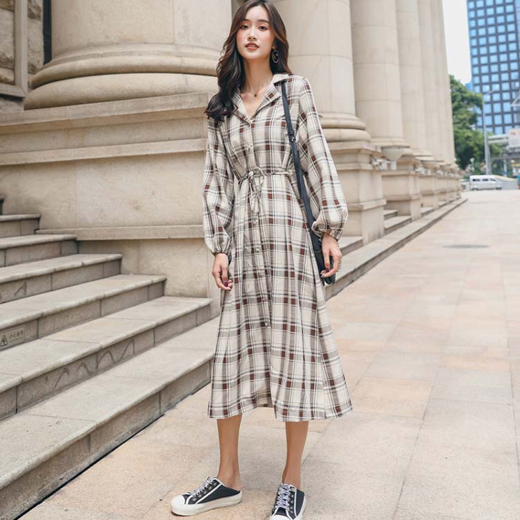 楽天市場】送料無料 チェック シャツワンピース レディース チェック柄