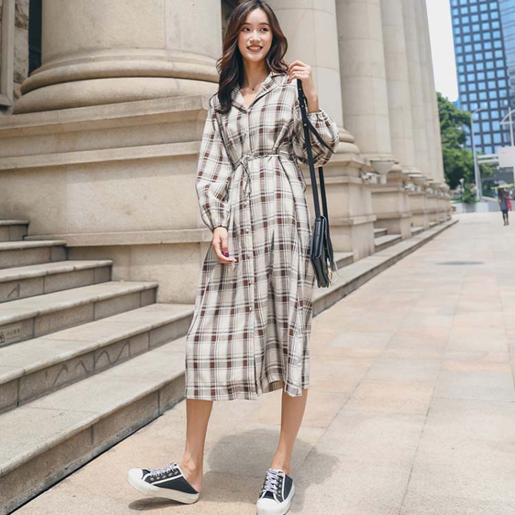 楽天市場】送料無料 チェック シャツワンピース レディース チェック柄