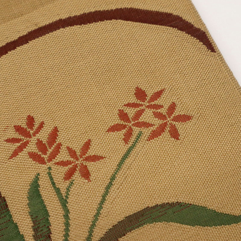 楽天市場】【中古】袋帯 今川織物『木屋太』花の丸紋 ベージュ 洒落袋