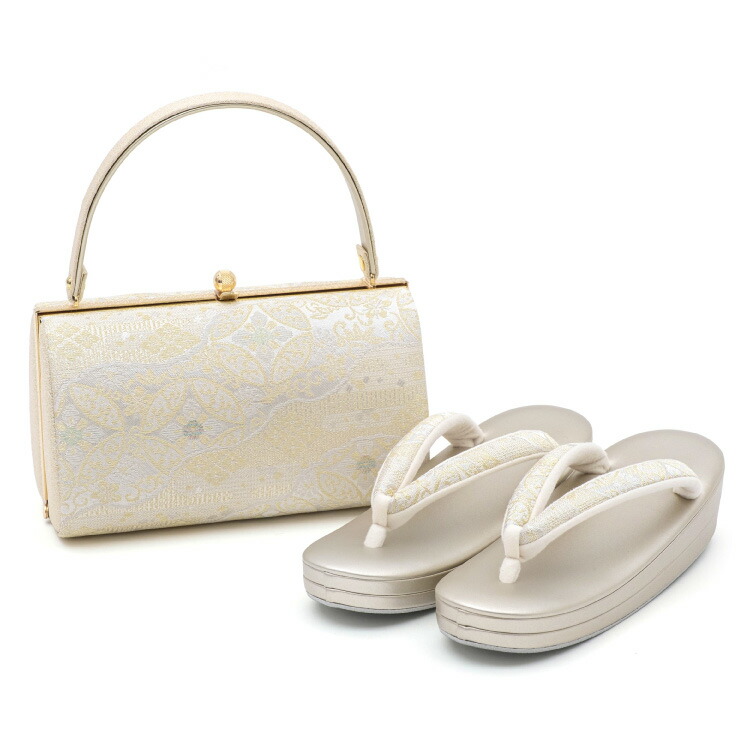 楽天市場】草履バッグ セット 金 ゴールド Mサイズ 日本製 高級 着物