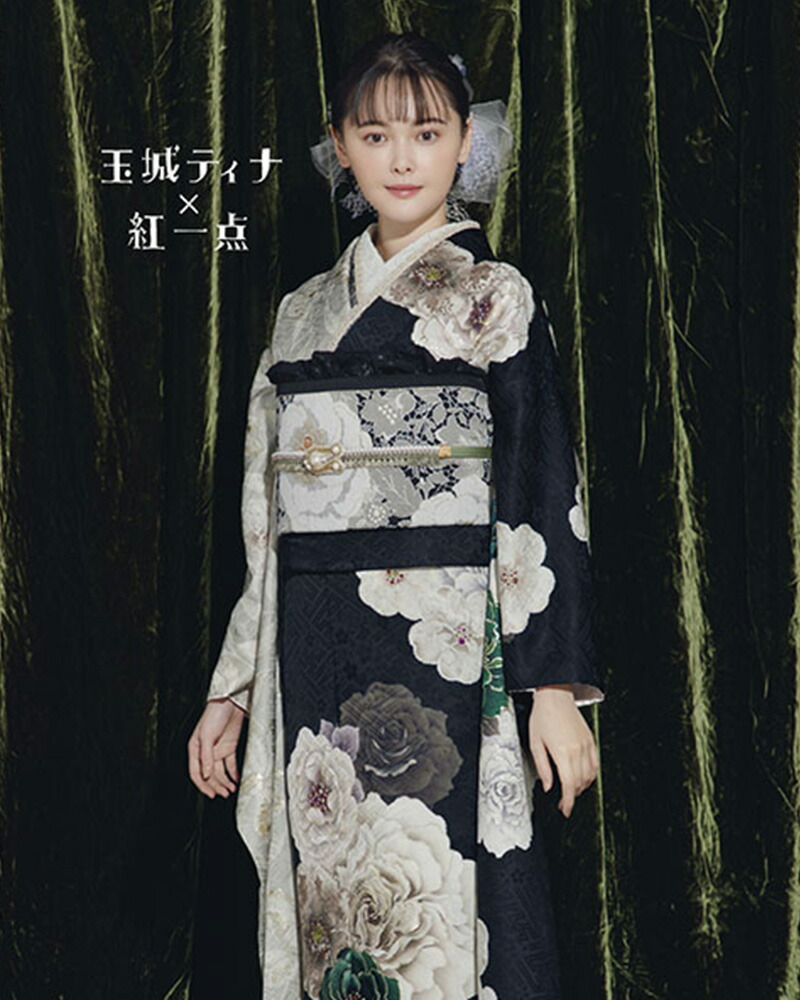 楽天市場】【振袖 レンタル】 結婚式 結納R2066 正絹 玉城ティナ×紅