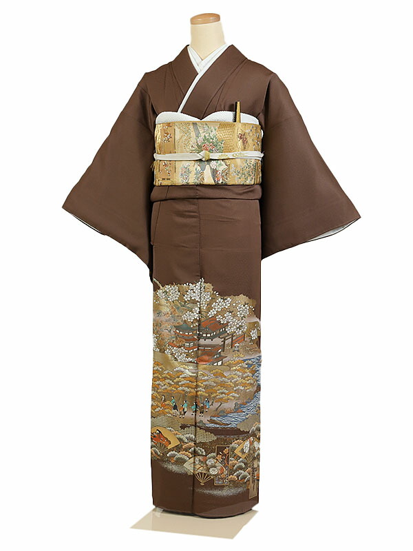 楽天市場】【レンタル】【色留袖・茶色系】色留袖｜着物｜レンタル