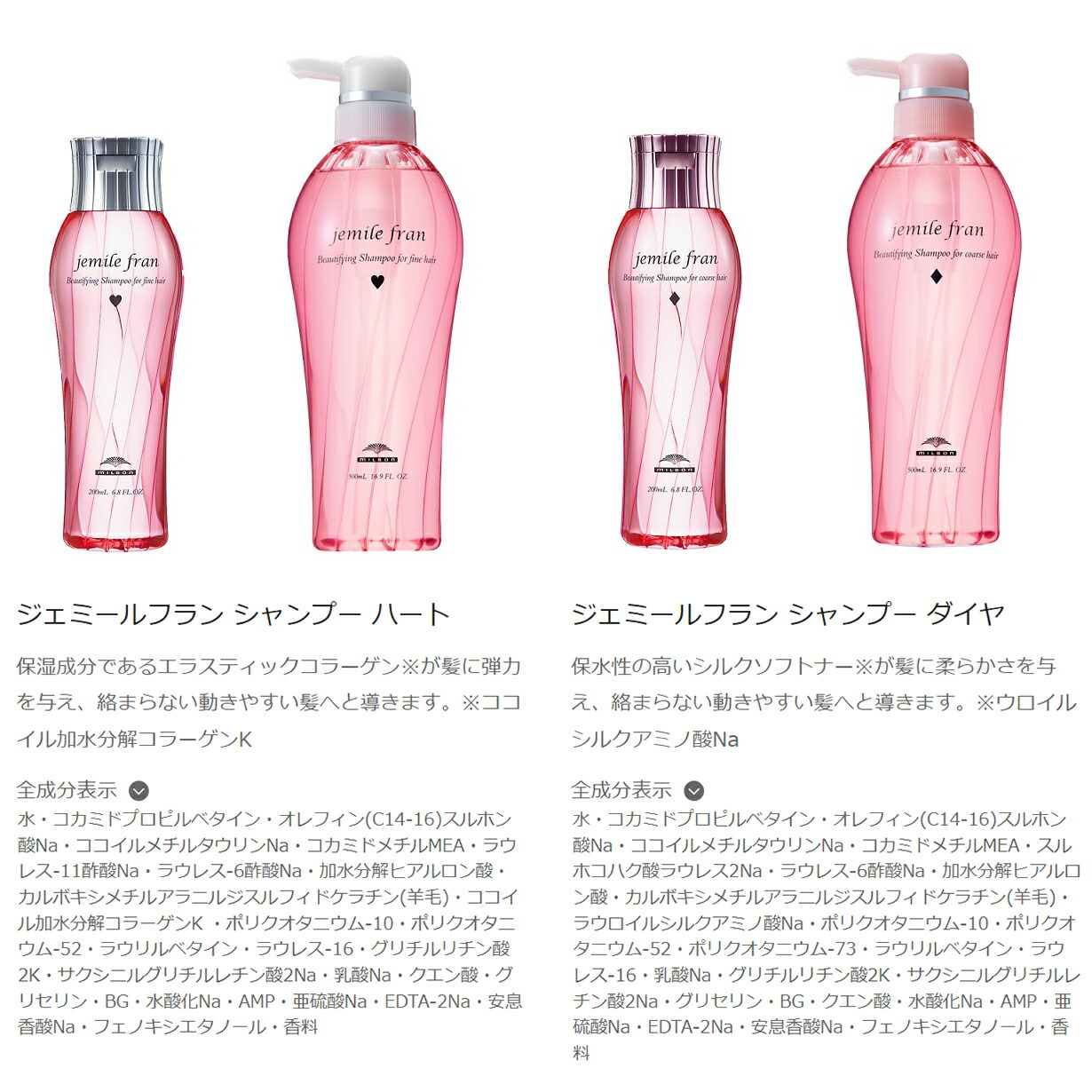 楽天市場】【送料無料・正規品】 ジェミールフラン シャンプー 1000mL