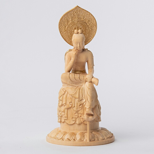楽天市場】【特典あり】極小仏 菩薩半跏像[仏像 木彫り 木製 菩薩様