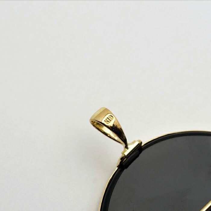 楽天市場】K18 メノウカメオ ペンダント ブローチ 35×45mm 18金