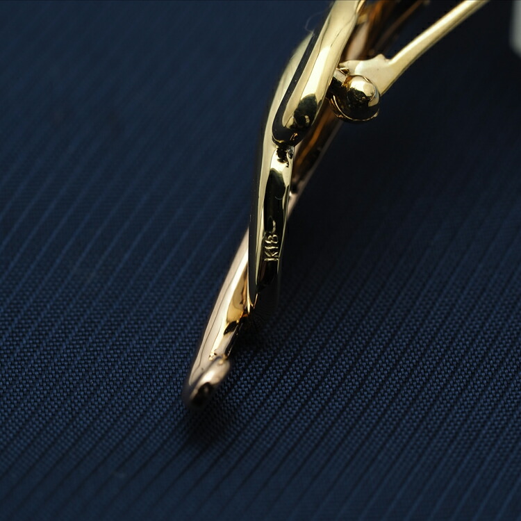 楽天市場】K18 トリカラー 南洋真珠 デザイン ブローチ 天然ダイヤ付き