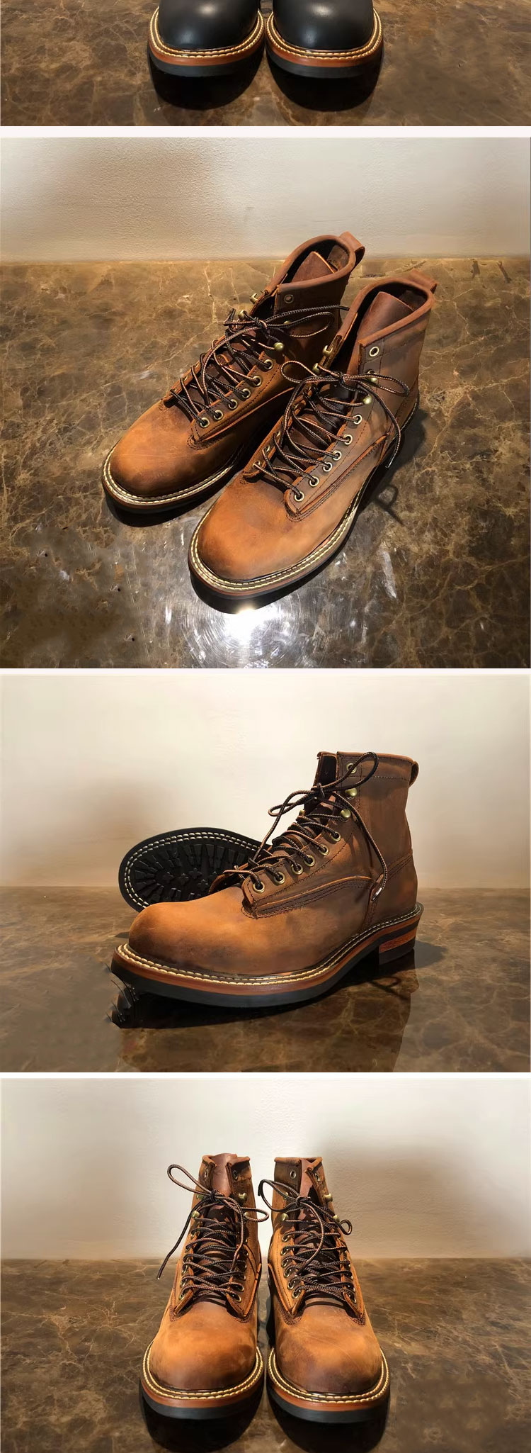 楽天市場】ワークブーツ ビブラム vibram オイルドプルアップレザー