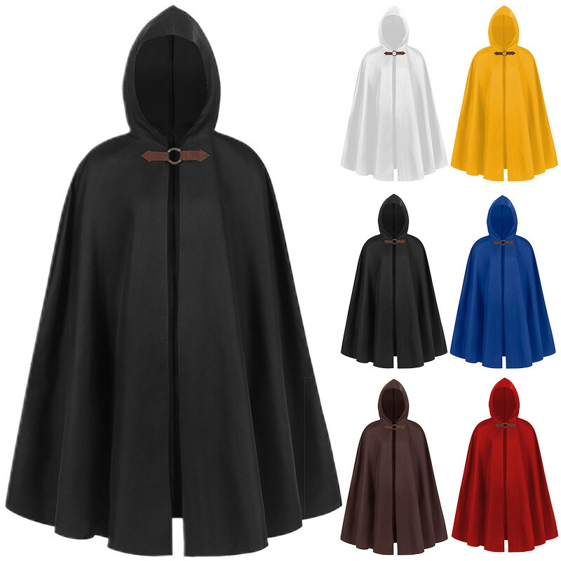 楽天市場】中世マント 帽子付き 中世 ロングガウン ロングマント