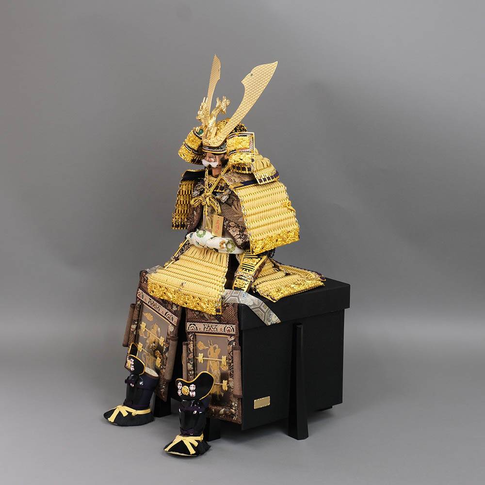 楽天市場】五月人形 久月 鎧飾り 家紋入れ 甲冑 彫金仁王大鎧 植込星鋲