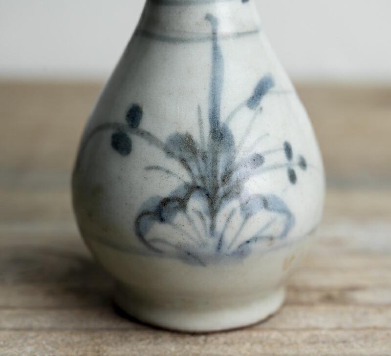 楽天市場】骨董○初期伊万里染付草花文徳利○口縁に修理あり / 小型