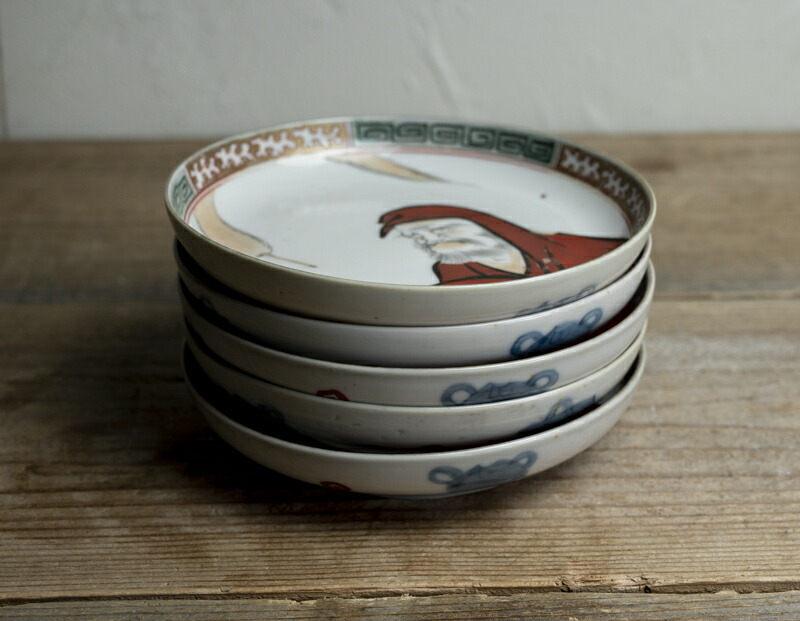 楽天市場】骨董○古伊万里色絵達磨図皿○ | 江戸後期-19世紀頃 | 磁器