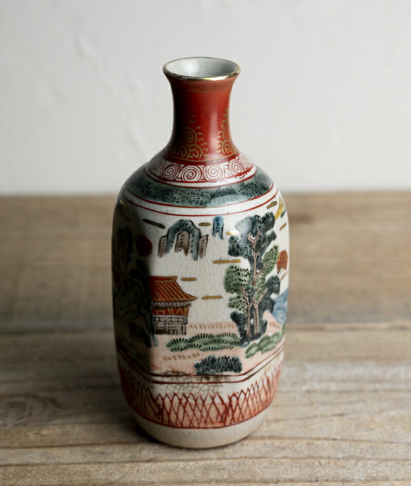 楽天市場】骨董○九谷焼色絵山水文徳利○お燗徳利 | 明治時代-19世紀頃