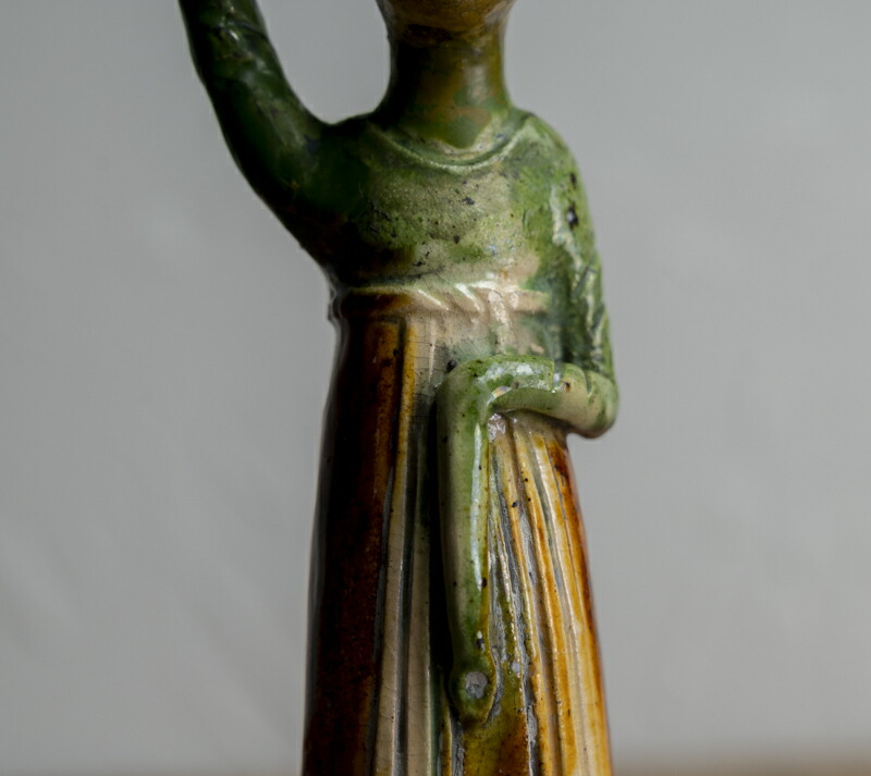 楽天市場】骨董○唐三彩美人俑○中国古玩 | 唐時代-8世紀頃 | 陶器