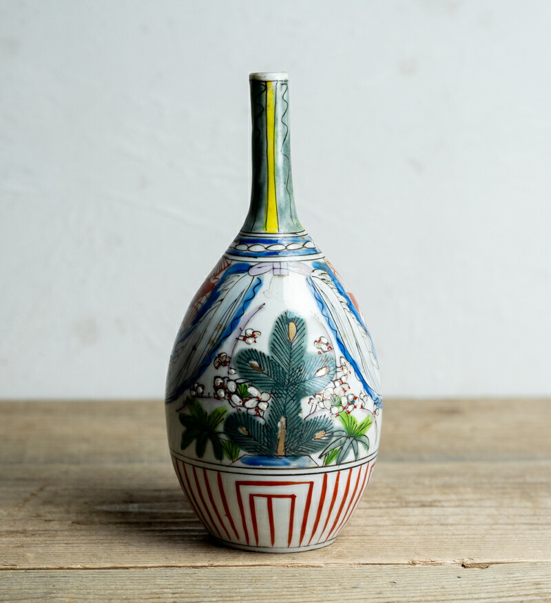 楽天市場】骨董○古伊万里色絵御神酒徳利○H22.6cm / 大型 | 江戸後期