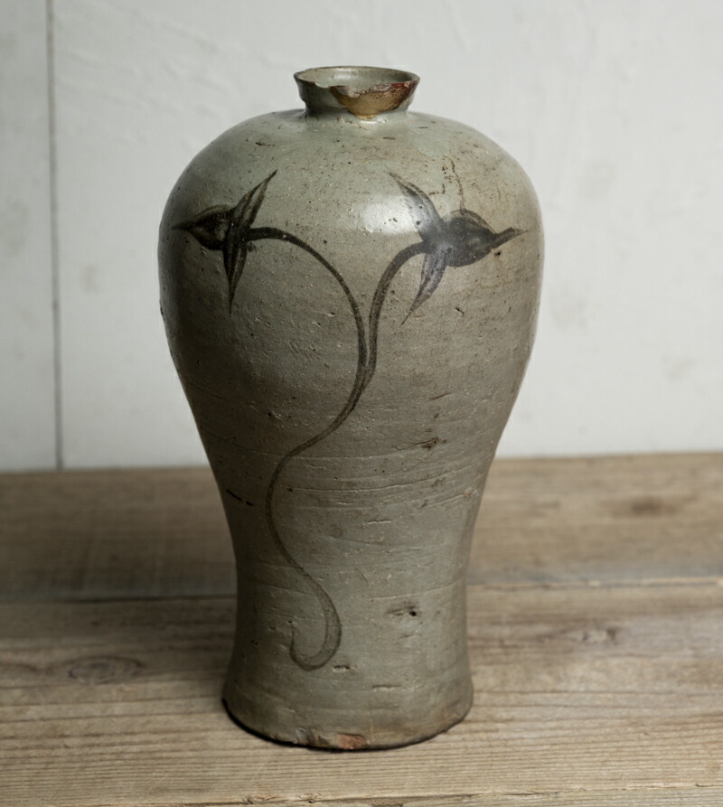 楽天市場】朝鮮古美術○絵高麗梅瓶○絵高麗 / 粉青 | 発掘品 | 高麗