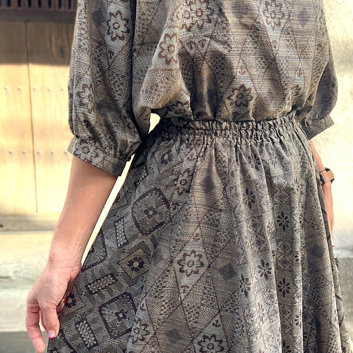 楽天市場】【大島紬リメイクセットアップ】一点物当店オリジナル絹