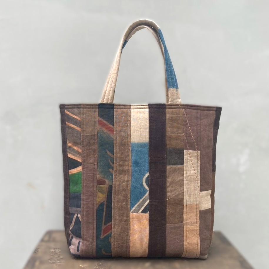 楽天市場】【古布手提げバッグ】作家一点物 軽量 襤褸 BOROパッチ