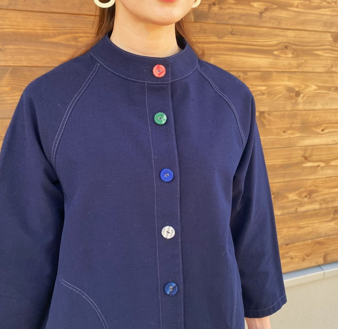 楽天市場】儀右ヱ門【久留米絣前開きブラウス】シャツミセス40代50