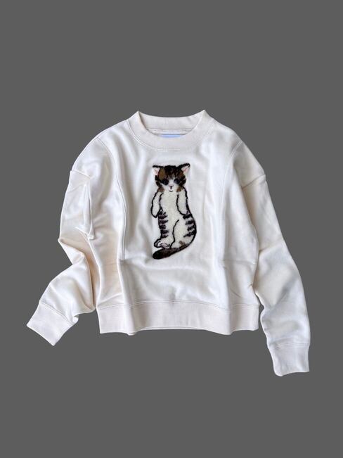 楽天市場】【MUVEIL】 ネコ裏毛プルオーバー ミュベール トレーナー