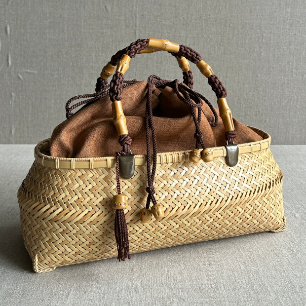 楽天市場】竹かごバッグ 透かし網代/木綿 : 公長斎小菅 楽天市場店