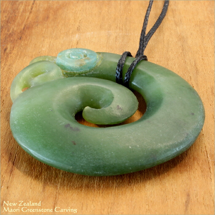 楽天市場】天然石 カービング ペンダント ネックレスニュージーランド