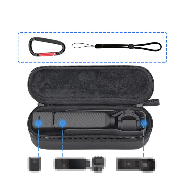 楽天市場】Osmo Pocket 3 ケース カバー 収納 ポーチ 耐衝撃 カラビナ