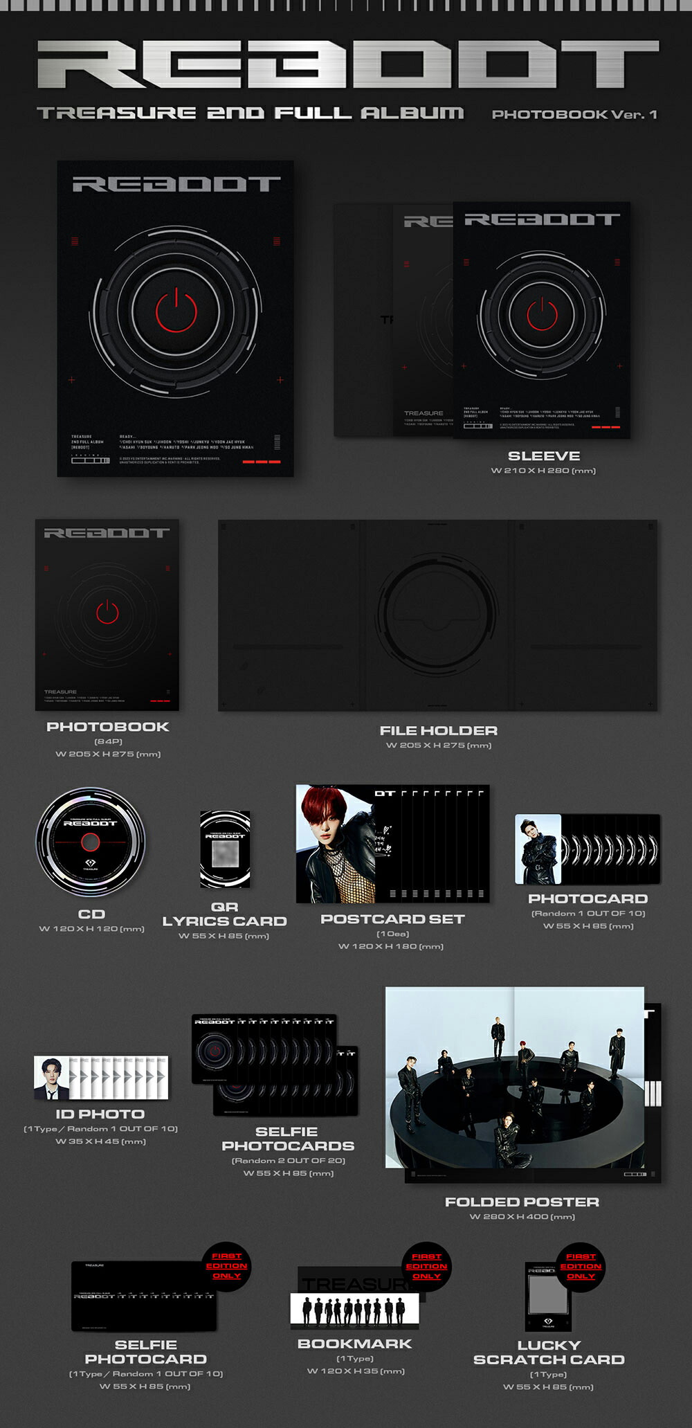 楽天市場】TREASURE - 2ND FULL ALBUM [ REBOOT ] (PHOTOBOOK VER