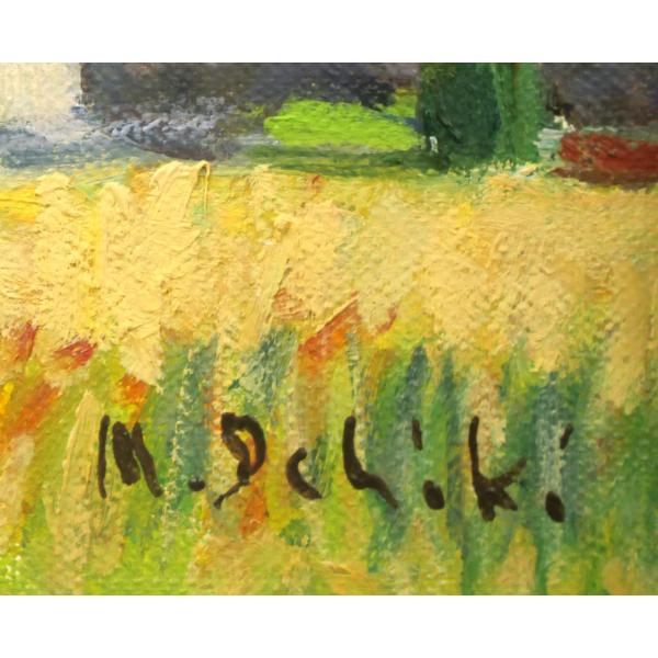 楽天市場】一木 万寿三「山の手風景」油絵・F4号 一水会会員 全道展