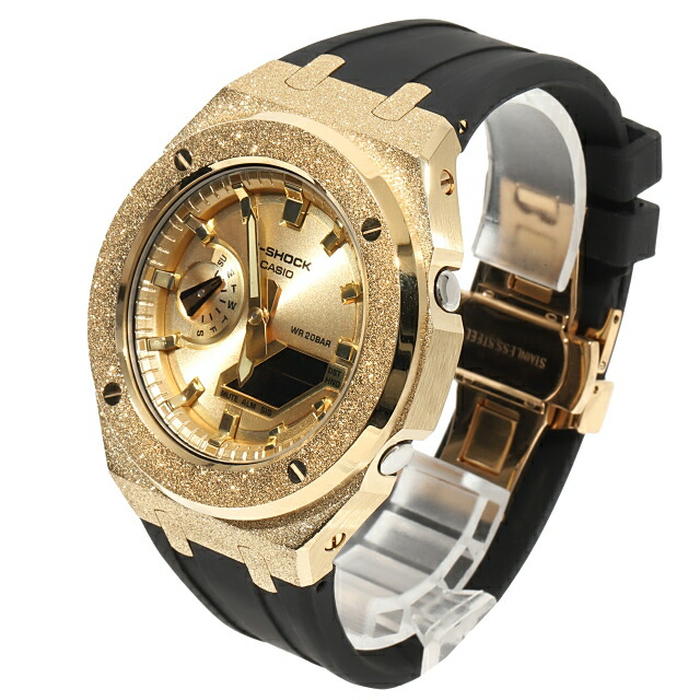楽天市場】G-SHOCK GA2100gb GARISH GOLD フロステッド カスタム