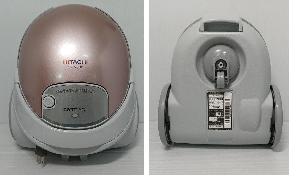 楽天市場】【中古品】HITACHI 日立 紙パック式掃除機 CV-V500-P ピンク