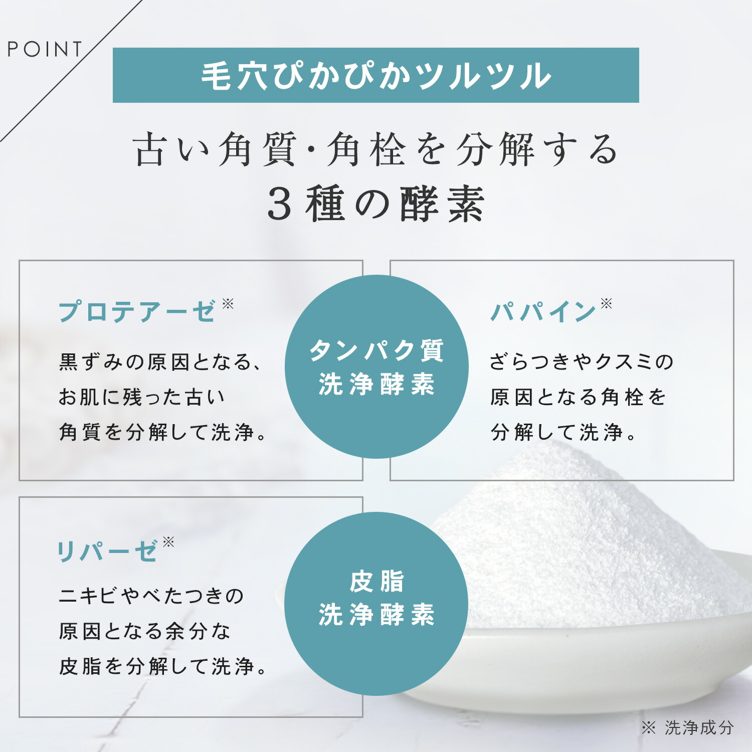 楽天市場】洗顔 酵素洗顔 泡パウダー 酵素 石けん 洗顔料 石鹸 毛穴