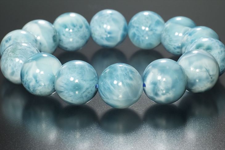 楽天市場】ラリマー 17mm パワーストーン 天然石 ブレスレット