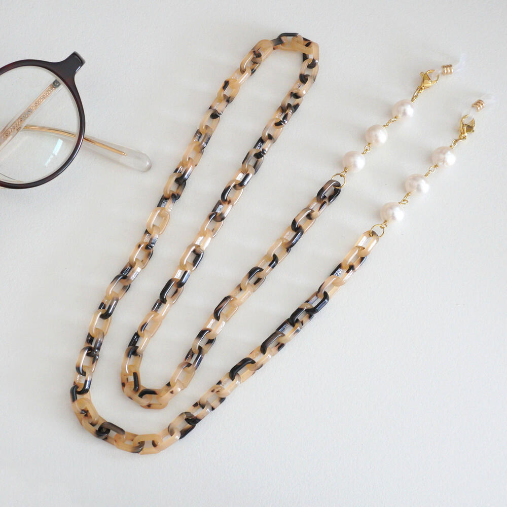 楽天市場】メガネ チェーン べっ甲の通販