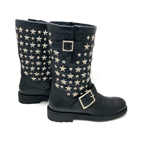 楽天市場】JimmyChoo ジミーチュウ エンジニアブーツ バイカーブーツ