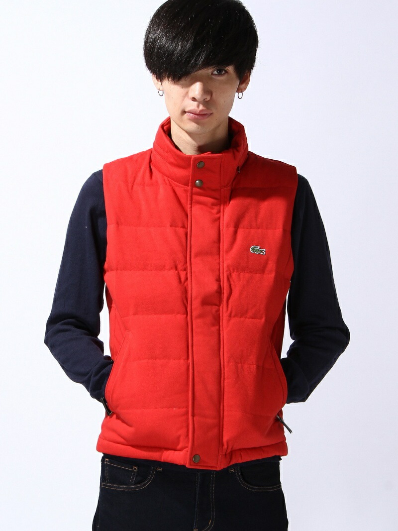 楽天市場】(M)コットンピケ ダウンベスト LACOSTE ラコステ トップス