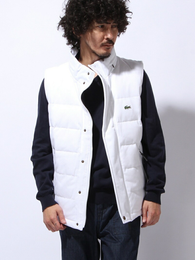 楽天市場】(M)コットンピケ ダウンベスト LACOSTE ラコステ トップス