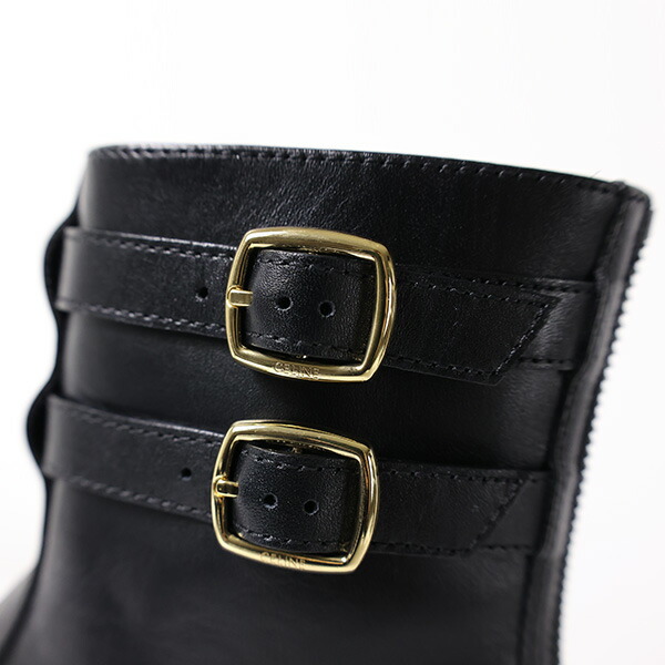 楽天市場】CELINE セリーヌ Margaret Double Buckle Zip Up Boots