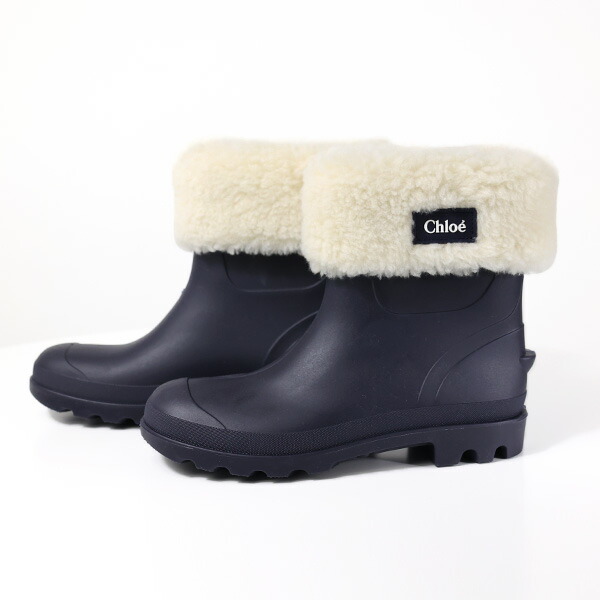 楽天市場】Chloe クロエ Logo Fur Rain Boots レインブーツ ロゴ
