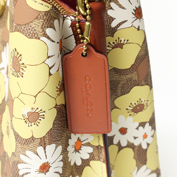 楽天市場】Coach コーチ Floral Print Willow Backet Bag C9722