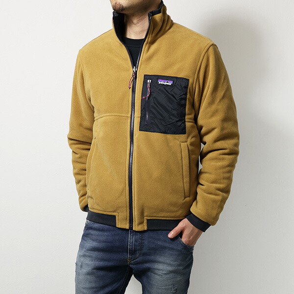 Patagonia ブラック×キャメル リバーシブルナイロンジャケット