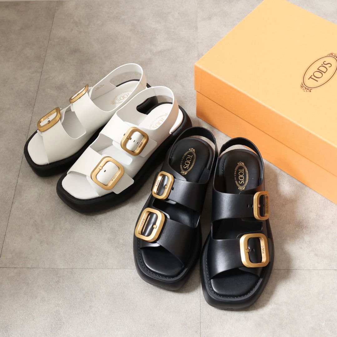 楽天市場】TOD'S トッズ Leather Sandal レザーサンダル サンダル 靴