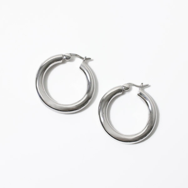 楽天市場】TOM WOOD トムウッド Classic Hoops Thick Medium Earrings