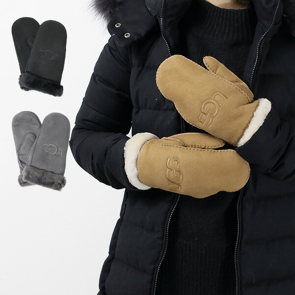 楽天市場】UGG アグ W SHEEPSKIN EMBROIDERED MITTEN 20932 手袋